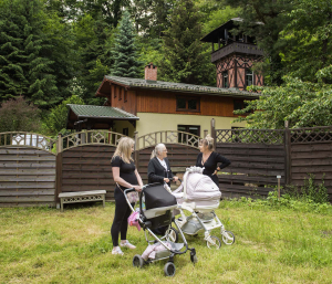 3 July 2020 – Reborn doll enthusiasts visit the Adopted Doll House run by Urszula Jokisz (middle), in Karpacz, Poland. Urszula has hundreds of dolls, but had never seen a reborn doll before. Kamila Wozniak (left) is pregnant with her second child, and Jola Bachman (right) is a reborn artist.
