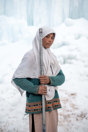 24 March 2019 – Farida Batool, a student at the middle school in the village of Karith, high in the mountains on the Pakistani border, has helped build several ice stupas, together with her fellow students.