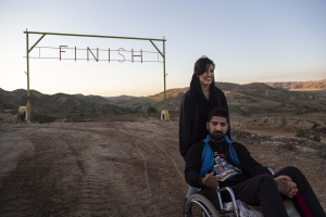 11 December 2020 – Saeed and his wife Maedeh return home after watching motocross training at the Gachsaran Motorcycle track, Gachsaran, Iran, where they spend most of their free time. Maedeh is a motorcyclist.