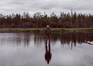 5 July 2019 – Actor Afanasy Karamzin shots a scene for the mystical horror film, The Cursed Land, in Sakha, Russian Federation.