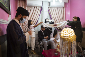 29 November 2020 – Saeed and Maedeh give their consent, during their wedding ceremony, in Gachsaran, Iran. The couple finally were married after years of opposition from both their families.